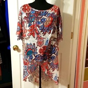 Sheer pullover Tunic